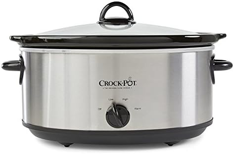 Crock-Pot 7 Quart Oval Manual Slow Cooker – Stainless Steel - Distinct Pick