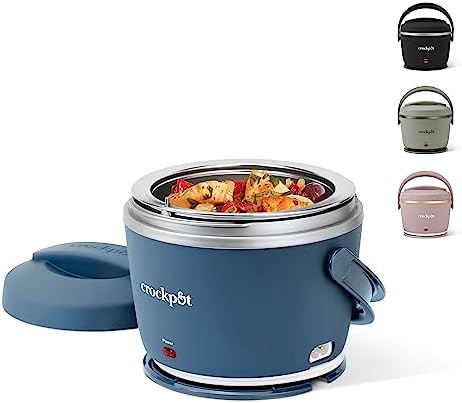 Crock-Pot Electric Lunch Box Food Warmer 20oz – Faded Blue - Distinct Pick