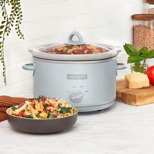 Crock-Pot 4.5 Quart Manual Slow Cooker – Macaroon Blue - Distinct Pick