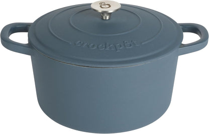 Crock-Pot 3 Quart Enameled Cast Iron Dutch Oven – Aqua