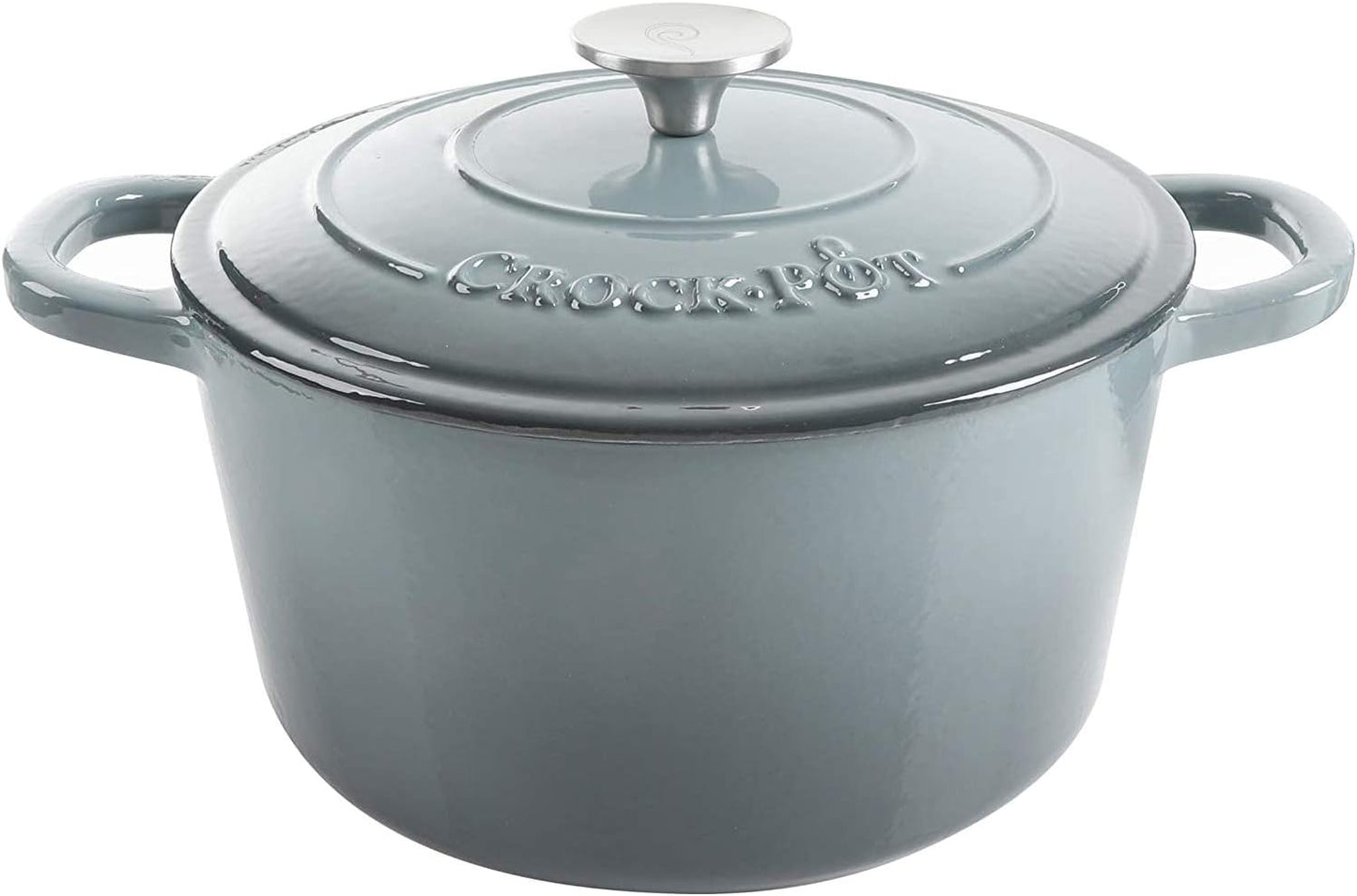 Crock-Pot 3 Quart Enameled Cast Iron Dutch Oven – Aqua